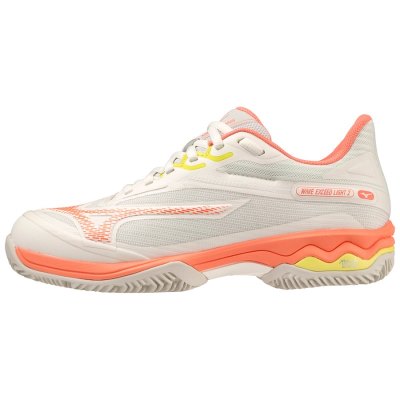 Zapatos Mizuno WAVE Exceed Light 2 Mujer Blancos / Coral / Amarillos - Chile M704EGVWSA